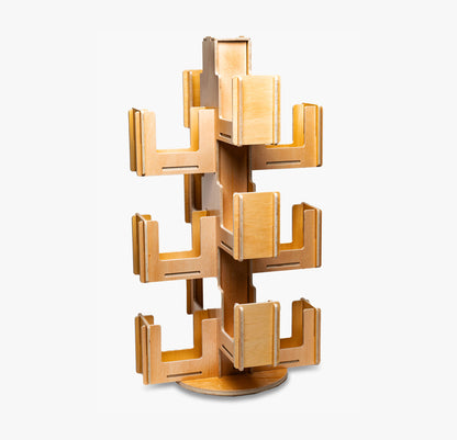 All Wood Compact Countertop Greeting Card Spinner, 16" Wide (424-PC)
