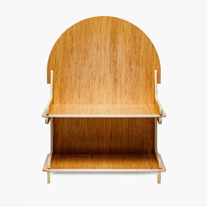 Countertop Two Shelf Wooden Display (4290)