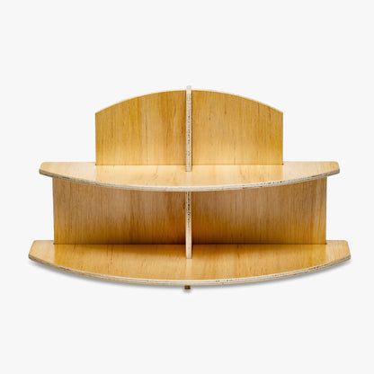 Two Tier Wooden Display Stand, 14" Wide (4292)