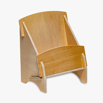 Card or Brochure Holder, Clear or Wood Front, 6-1/4" Wide (4324)