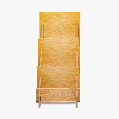 Three Tier Wooden Counter Rack, 5 1/2" Wide Shelves (4326)