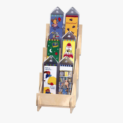 Three Tier Wooden Counter Rack, 5 1/2" Wide Shelves (4326)