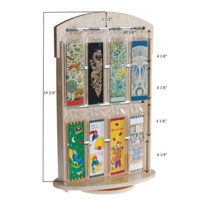 Countertop Spinning Slatwall Display for Hooks or Shelves (4384)
