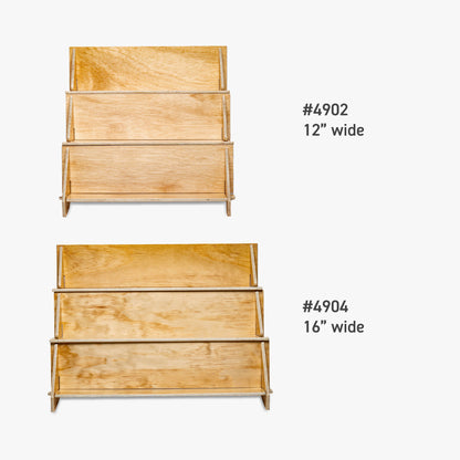 Three Tier Open Front Counter Rack, 12" or 16" Wide