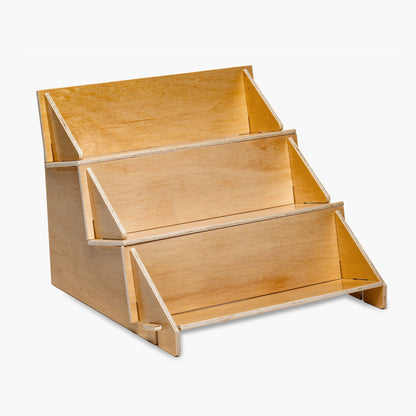 Three Tier Open Front Counter Rack, 12" or 16" Wide