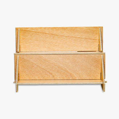 Two Tier Wooden Counter Display, 12" or 16" Wide