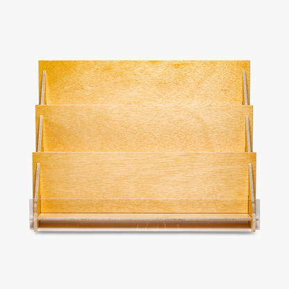 Three Tier Wooden Compact Countertop Shelf (4918)