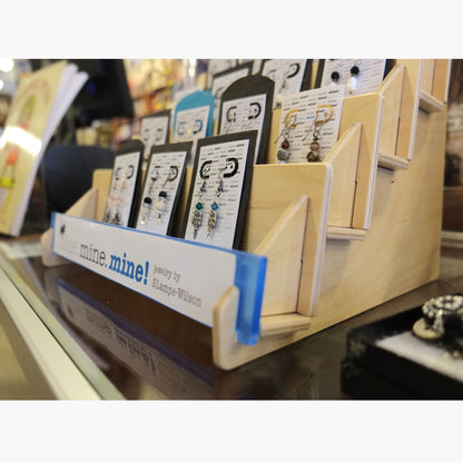 Four Tier Plywood Book Display, 17" Wide Shelves (4928)