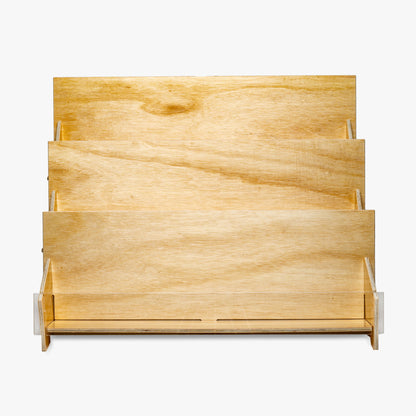 Three Tier Wood Book Display, 19 3/4" Wide (4948)