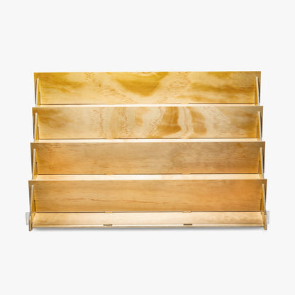 Four Tier Wood Countertop Display, 27" Wide (4975) Clear Solutions Four Tier Wood Countertop Display, 27" Wide (4975) Clear Solutions