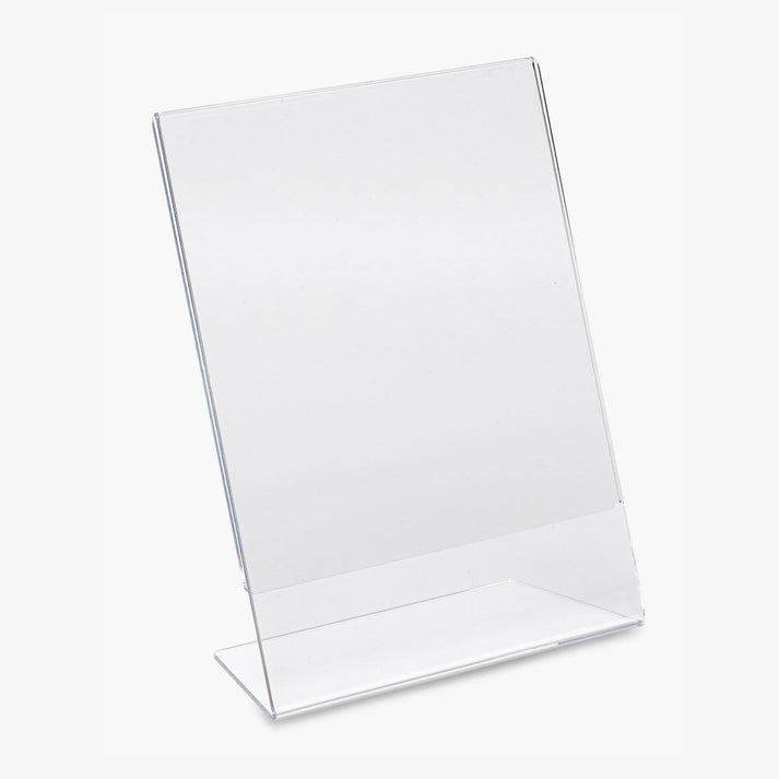 Clear Acrylic Angled Frame for Photos or Signs – Clear Solutions