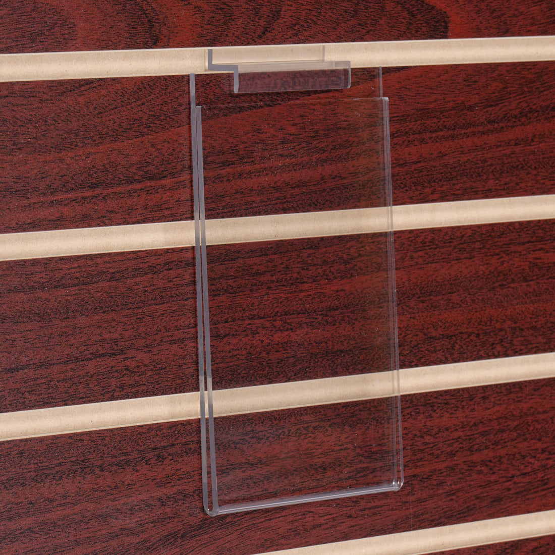 Sign Holders for Slatwall, Various Sizes – Clear Solutions