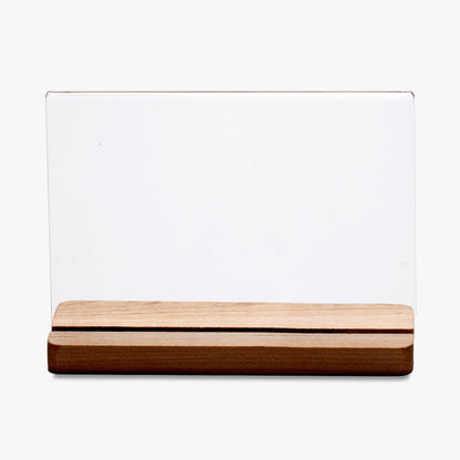 Fold Over Sign Holder with Maple Base (5530)