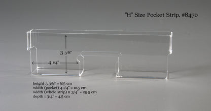 Wooden Countertop Greeting Card Spinner with 12 Clear Pockets (424)