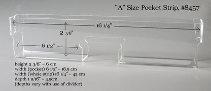 Wood Countertop Card Spinner with Clear 8" High Pockets (416)