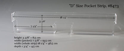 Wood Countertop Card Spinner with Clear 8" High Pockets (416)