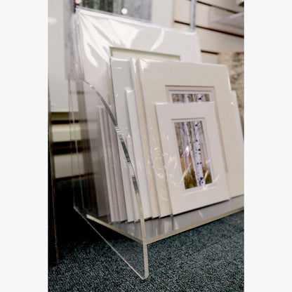 Clear Countertop Shelf for Books or Prints (7190)