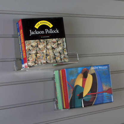 Clear Slatwall Shelf for Books or Boxed Items, 6 1/2" Wide (8004)