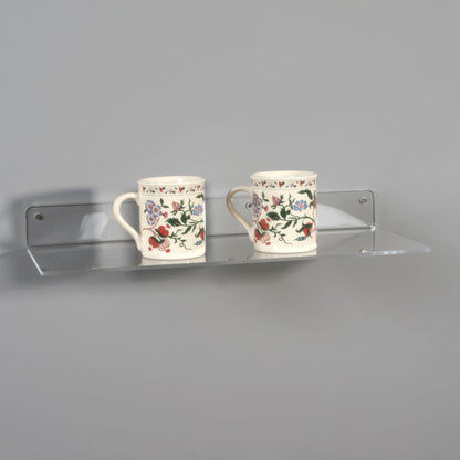 Flat Shelves with Open Front for Wall Mount, 12" or 18" Wide