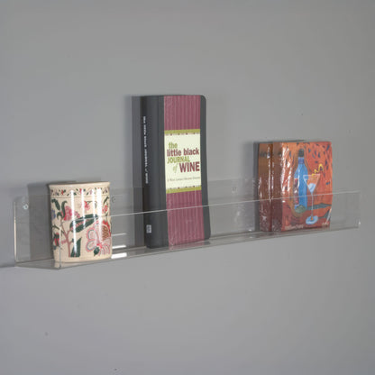 Clear Flat Shelves with Lip, 24" or 36' Wide