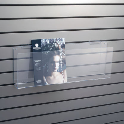 Magazine, Calendar Shelf for Slatwall, 12" or 24" Wide