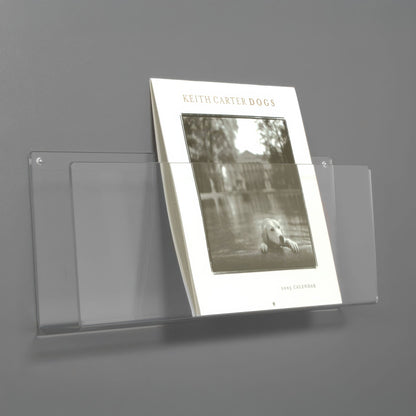 Print, Magazine, and Calendar Shelf for Wall Mounting, 12" or 24" Wide