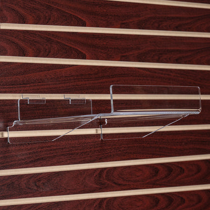Heavy Duty Flat Shelf w/Braces for Slatwall, 12" or 24" Wide