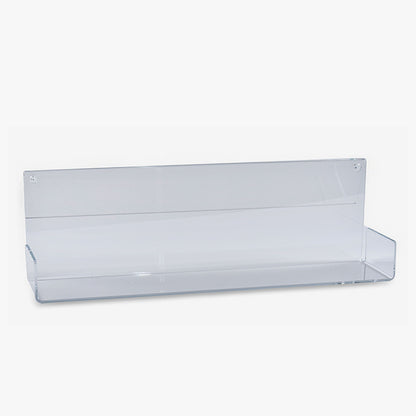 Heavy-Duty, Open Front Clear Acrylic Shelf for Books or Larger Items, 24" Wide (8068)