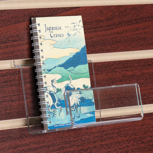 Slatwall Book Shelf with Signholder, 5 5/8" Wide