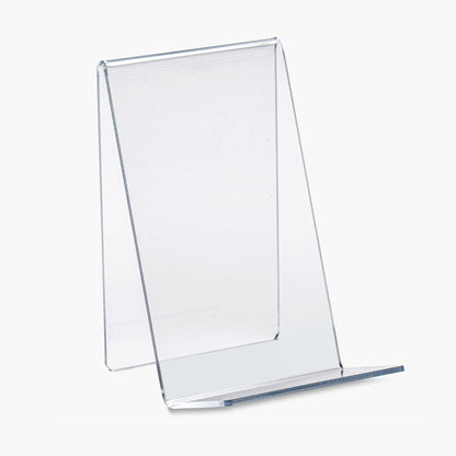 Clear Acrylic Book Stand or Easel, 4" or 6" Wide