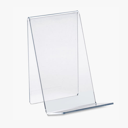 Clear Acrylic Book Stand or Easel, 4" or 6" Wide