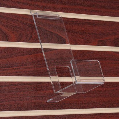 Face Out Book Shelf with Lip for Slatwall, 4" to 12" Wide