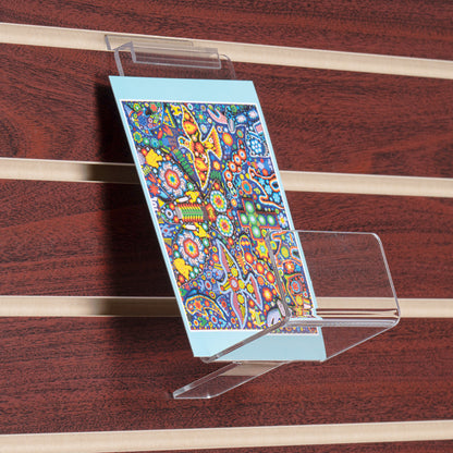 Face Out Book Shelf with Lip for Slatwall, 4" to 12" Wide