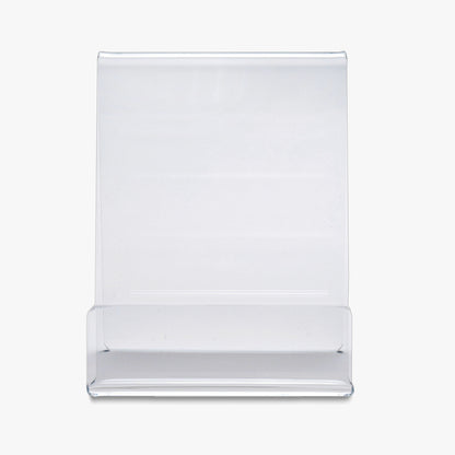Clear Book Stand with Lip, 4" or 6" Wide
