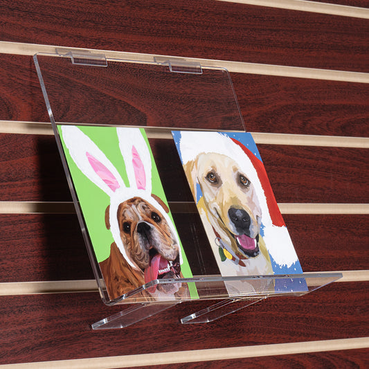 Face Out Book Shelf for Slatwall, 4" to 12" Wide
