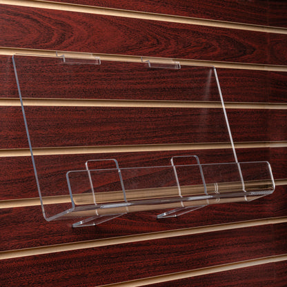 Long Face Out Book Shelves w/Lip for Slatwall , 18" or 24" Wide