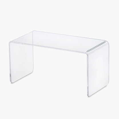Rectangular Clear Risers, 6" to 10" Wide, for jewelry, sculpture, ceramics, vases, arts & craft