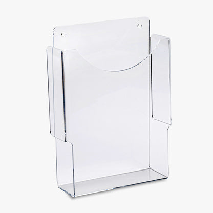 Half-Letter Size Wall Brochure Holder, 6 3/8" Wide Pocket