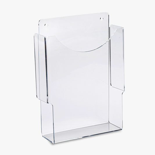 Half-Letter Size Wall Brochure Holder, 6 3/8" Wide Pocket