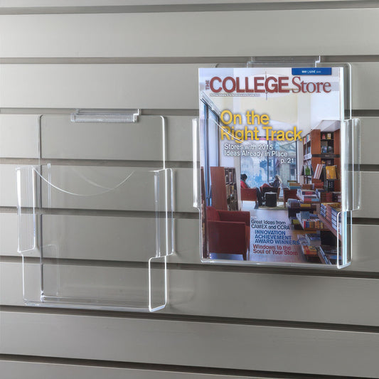 Letter Size Slatwall Brochure and Magazine Holder 
