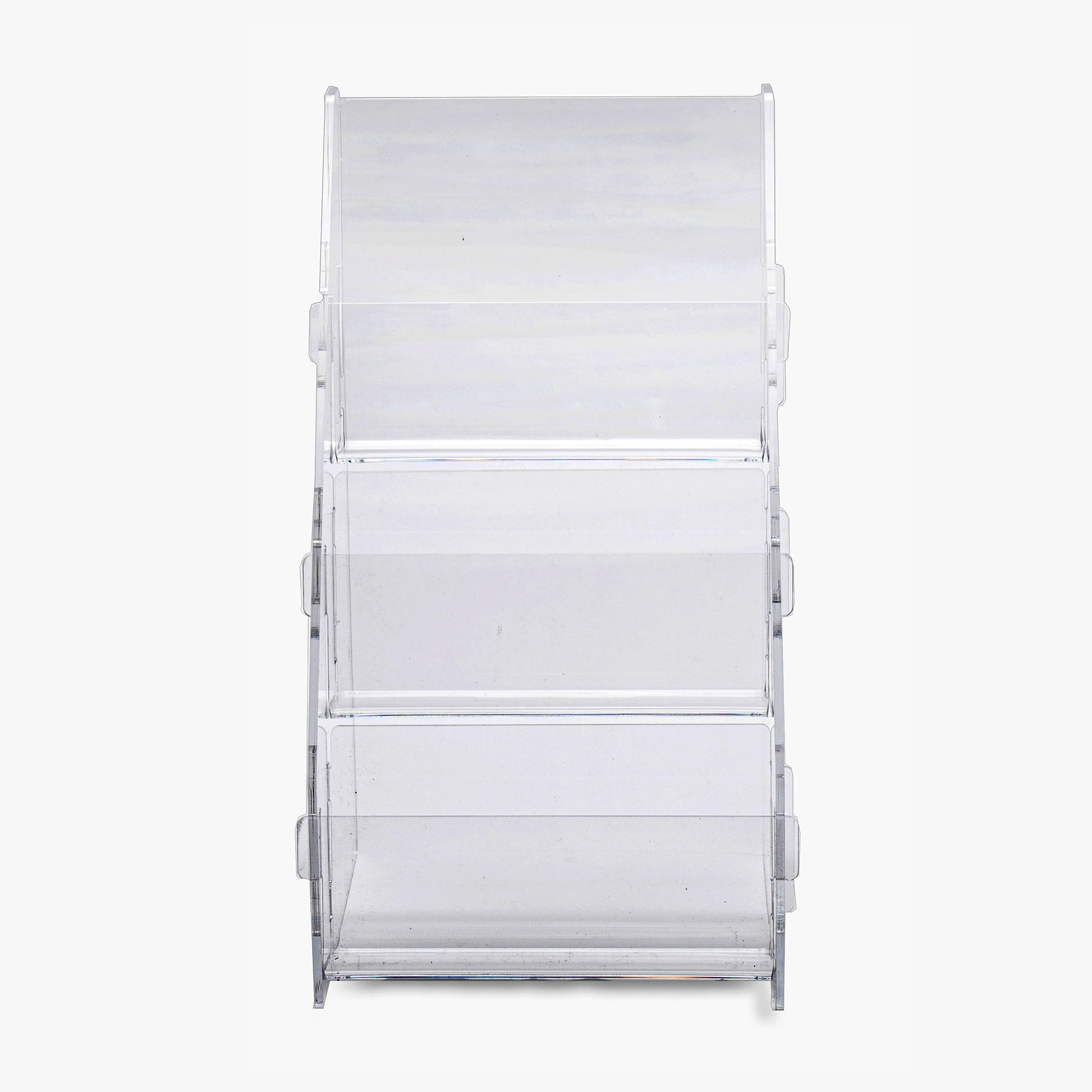 Small Vertical Tiered Brochure/Card Rack (8326) – Clear Solutions