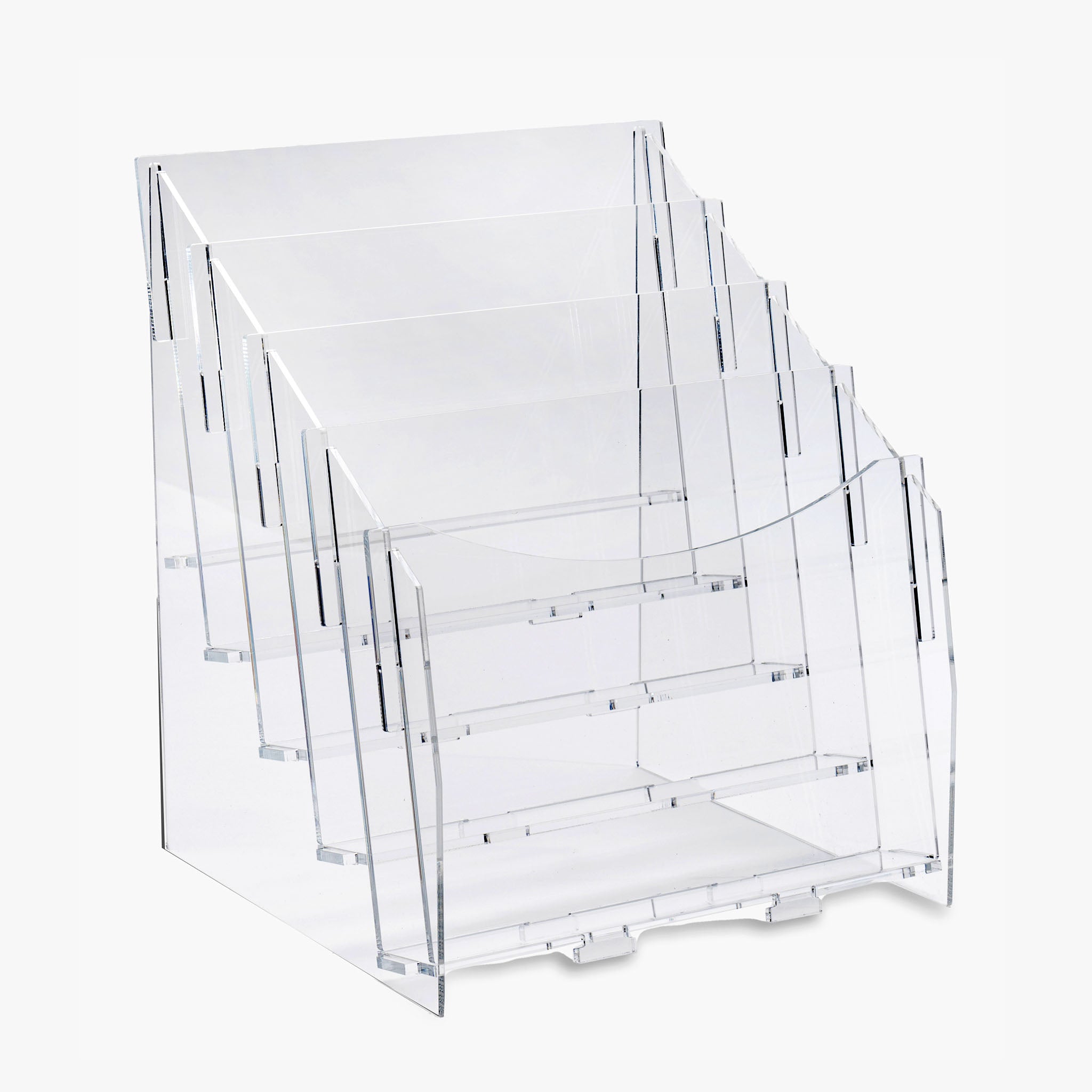 Four Level Magazine or Print Display, 9-1/4
