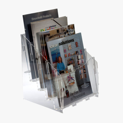 Four Level Magazine or Print Display, 9-1/4" Wide (8327)