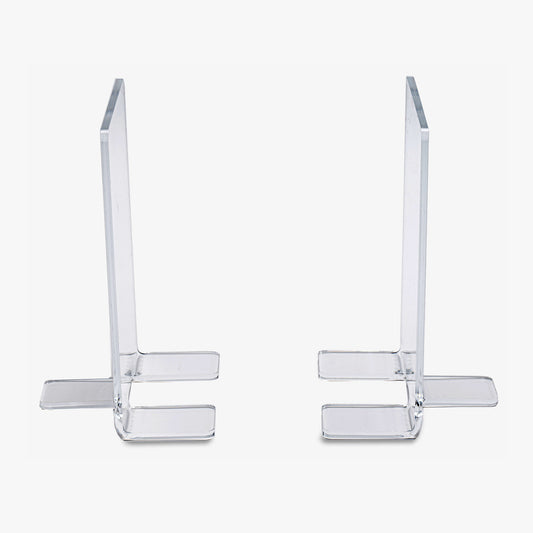 Pair of Clear Acyrlic Book Ends