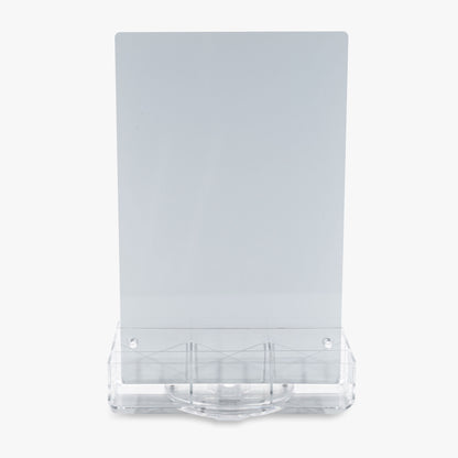 Countertop Spinning Magnet Display with Clear Acrylic Tray (choose black or white)
