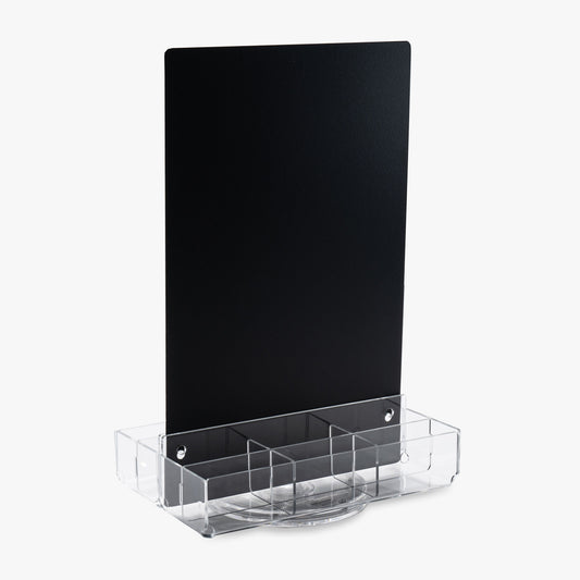 Countertop Spinning Magnet Display with Clear Acrylic Tray 