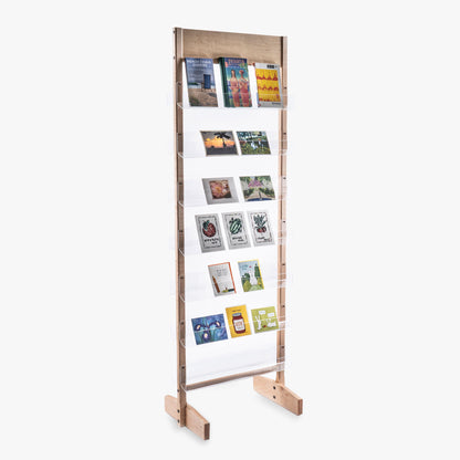 Wood & Acrylic Card Display, 24" to 48" Wide
