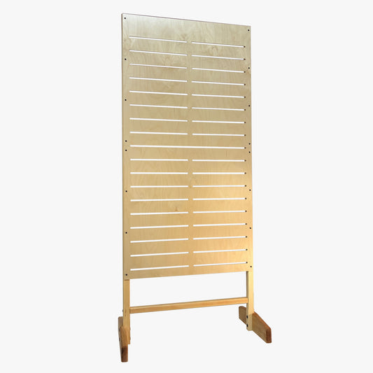 Wood Slatwall Floor Stand, Single Sided (845-30)