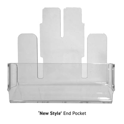 Clear End Pockets for 800 and 400 Series Floor Spinners