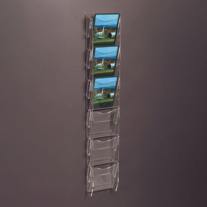 Six Pocket Postcard Ladder with 4 1/4" Wide Pockets (8521)